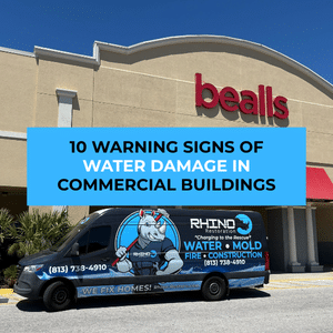 signs of commercial water damage