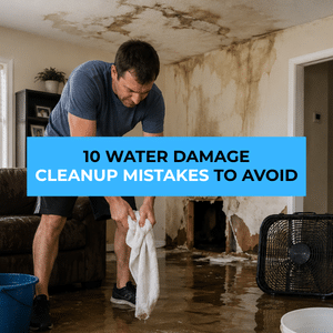 water damage cleanup mistakes